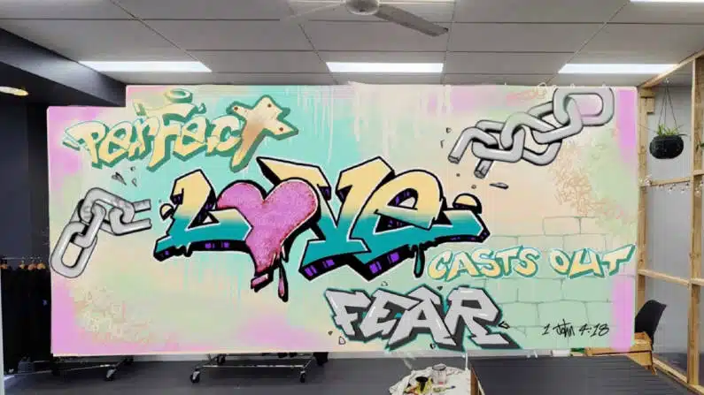 Graffiti art takes on the message of hope in Frankston